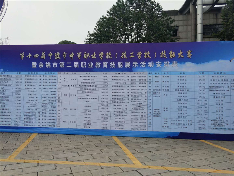 公司為“第十四（sì）屆寧波市中等職業學校（xiào）（技工（gōng）學校）技能（néng）大（dà）賽（sài）”提供了優質的設備和技術支持