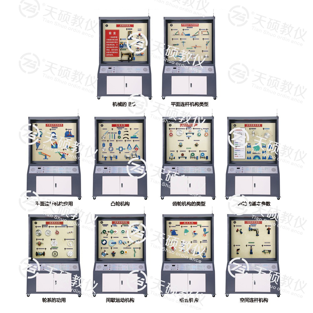 TSSMT-1型 機械原理陳列櫃（10個分（fèn）櫃，帶智能語音講解）
